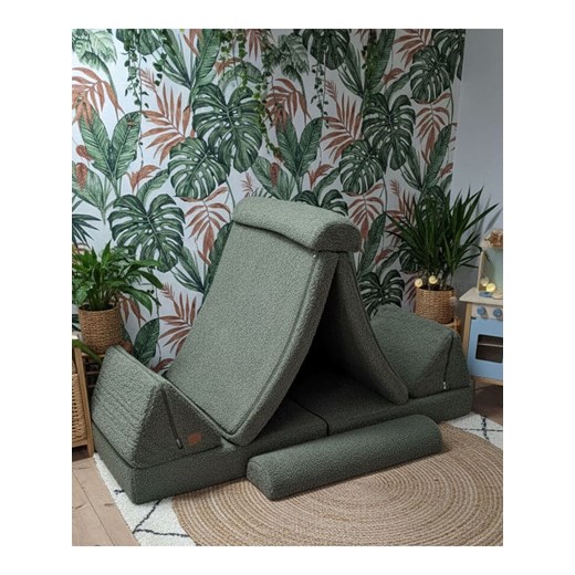 Bunky Kanapa &quot;Teddy&quot; w kolorze zielonym do zabawy - 168 x 58 x 84 cm Bunky onesize wyprzedaż Limango Polska