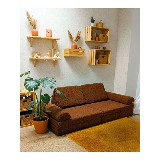 Bunky Kanapa &quot;Teddy&quot; w kolorze brązowym do zabawy - 168 x 58 x 84 cm Bunky onesize okazja Limango Polska