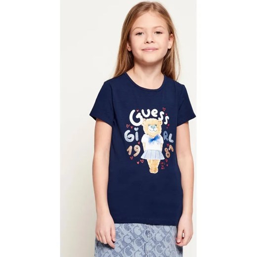 Guess T-shirt | Regular Fit ze sklepu Gomez Fashion Store w kategorii Bluzki dziewczęce - zdjęcie 187818195