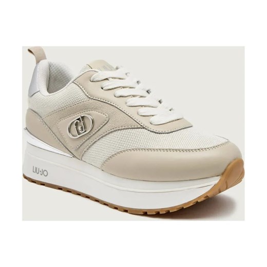 Liu Jo Skórzane sneakersy MAXI WONDER 97 BIS ze sklepu Gomez Fashion Store w kategorii Buty sportowe damskie - zdjęcie 187818239