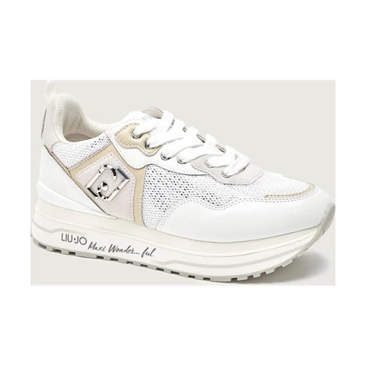 Liu Jo Sneakersy MAXI WONDER 01 | z dodatkiem skóry ze sklepu Gomez Fashion Store w kategorii Buty sportowe damskie - zdjęcie 187818258