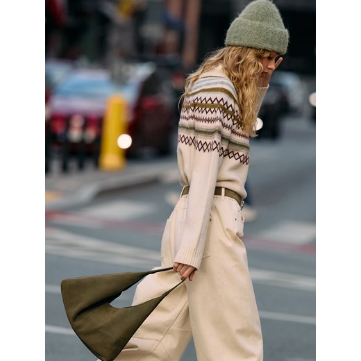 Mohito - Sweter ze wzorem - kremowy ze sklepu Mohito w kategorii Swetry damskie - zdjęcie 187818969