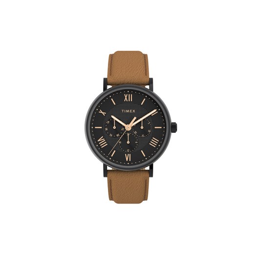 Zegarek Timex Dress Southview TW2V91600 Brązowy ze sklepu eobuwie.pl w kategorii Zegarki - zdjęcie 187819648