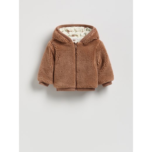 Reserved - Kurtka z imitacji baranka - brązowy ze sklepu Reserved w kategorii Odzież dla niemowląt - zdjęcie 187821209