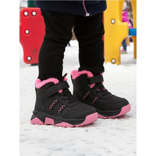 Sinsay - Trzewiki ocieplane - czarny ze sklepu Sinsay w kategorii Buty zimowe dziecięce - zdjęcie 187821798