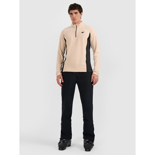 Męska bielizna termiczna polarowa (góra) 4F 4FWAW25UFLEM066 - beżowa ze sklepu Sportstylestory.com w kategorii Bielizna termoaktywna męska - zdjęcie 187821917
