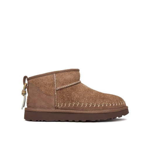Ugg Śniegowce W Classic Ultra Mini Biarritz 1171538 Beżowy ze sklepu MODIVO w kategorii Śniegowce damskie - zdjęcie 187822489