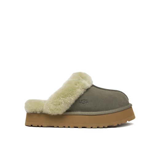 Ugg Kapcie W Disquette 1122550 Zielony ze sklepu MODIVO w kategorii Kapcie damskie - zdjęcie 187822525