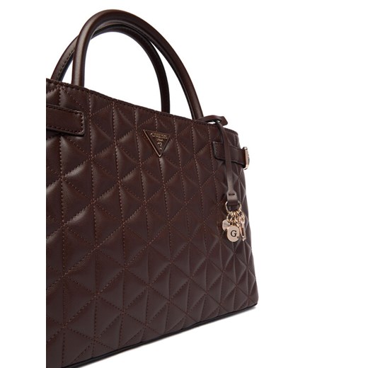 Torebka Guess Paisleigh HWQG98 83060 Brązowy ze sklepu eobuwie.pl w kategorii Kuferki - zdjęcie 187823589
