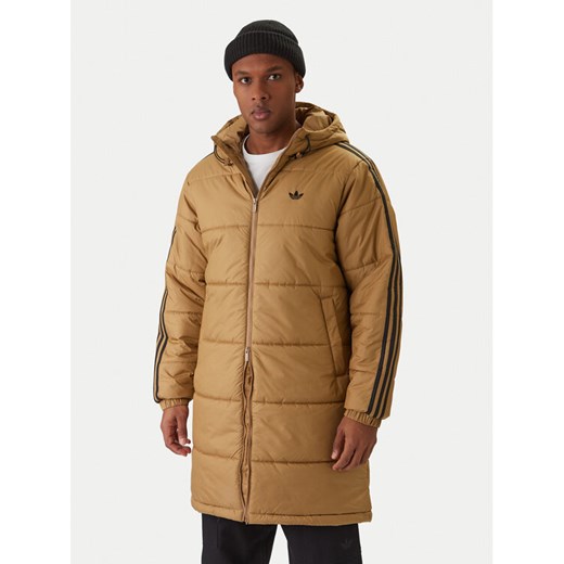 adidas Kurtka zimowa adicolor JW5847 Beżowy Loose Fit ze sklepu MODIVO w kategorii Kurtki męskie - zdjęcie 187823697