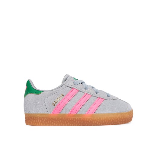 Sneakersy adidas Gazelle Comfort Closure Elastic Laces IH6477 Szary ze sklepu eobuwie.pl w kategorii Buty sportowe dziecięce - zdjęcie 187824105