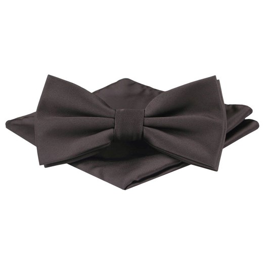 Mucha Męska z Poszetką - Alties - Czekoladowa MUALTS1225 ze sklepu JegoSzafa.pl w kategorii Muchy - zdjęcie 187824546