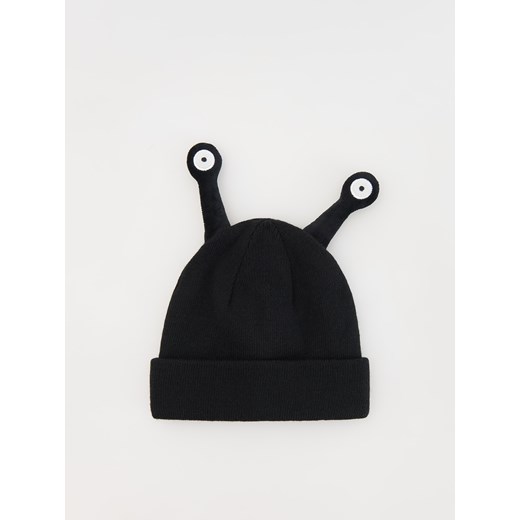Reserved - Dzianinowa czapka - czarny ze sklepu Reserved w kategorii Czapki dziecięce - zdjęcie 187824569