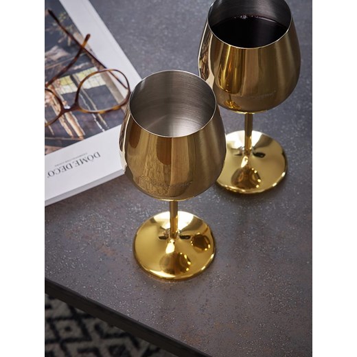 Echtwerk Kieliszki (6 szt.) w kolorze złotym do wina - 500 ml Echtwerk onesize wyprzedaż Limango Polska