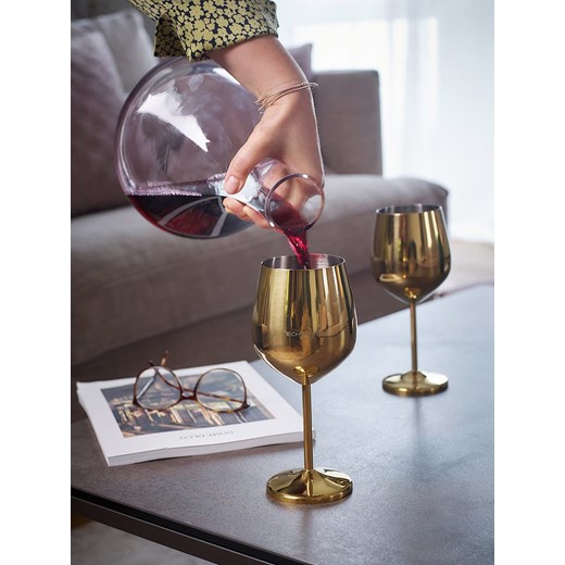 Echtwerk Kieliszki (6 szt.) w kolorze złotym do wina - 500 ml Echtwerk onesize okazyjna cena Limango Polska