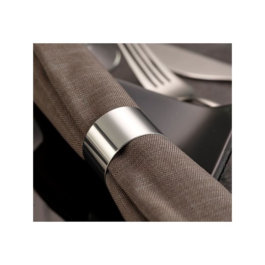 Echtwerk Obręcze (4 szt.) &quot;Rund&quot; w kolorze srebrnym do serwetek - Ø 4 Echtwerk onesize promocyjna cena Limango Polska