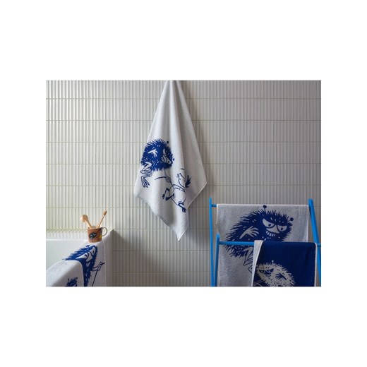Moomin Ręcznik prysznicowy &quot;Stinky&quot; w kolorze kremowo-błękitnym - 140 onesize okazja Limango Polska