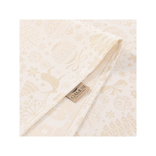 GAMUSI Obrus &quot;Candy&quot; w kolorze kremowo-złotym Gamusi 140x240 cm Limango Polska promocja