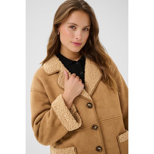 Kaffe Płaszcz w kolorze jasnobrązowym Kaffe 42 okazja Limango Polska