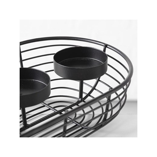 Boltze Świecznik &quot;Matilde&quot; w kolorze czarnym - szer. 28 cm Boltze onesize Limango Polska wyprzedaż