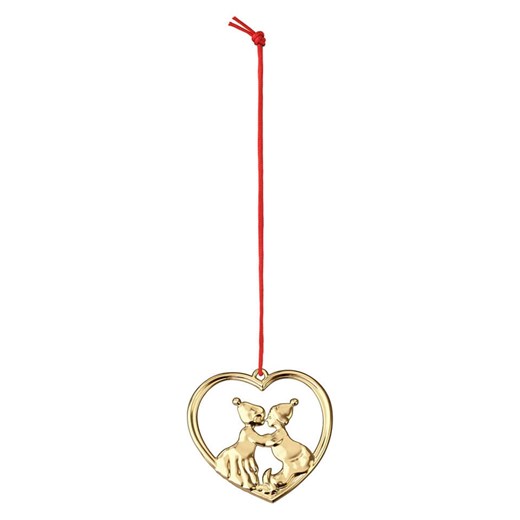 Rosendahl Zawieszka dekoracyjna &quot;Kyssenisser&quot; w kolorze złotym - wys. 6,5 cm ze sklepu Limango Polska w kategorii Dekoracje bożonarodzeniowe - zdjęcie 187826008