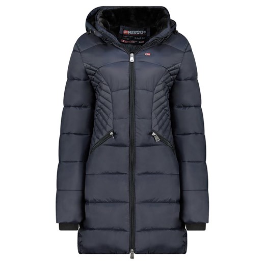 Geographical Norway Płaszcz zimowy &quot;Bee&quot; w kolorze granatowym ze sklepu Limango Polska w kategorii Kurtki damskie - zdjęcie 187826036