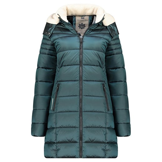 Geographical Norway Płaszcz pikowany &quot;Carenne&quot; w kolorze morskim Geographical Norway XL wyprzedaż Limango Polska