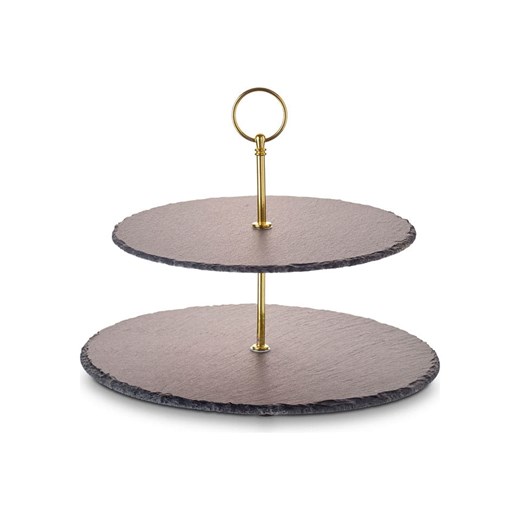 Echtwerk Etażerka w kolorze złoto-czarnym - wys. 40 x Ø 30 cm Echtwerk onesize promocja Limango Polska