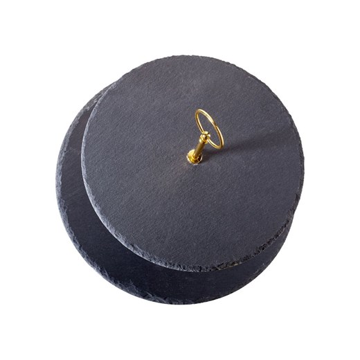 Echtwerk Etażerka w kolorze złoto-czarnym - wys. 40 x Ø 30 cm Echtwerk onesize okazyjna cena Limango Polska