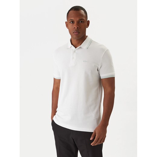 BOSS Polo Paddy 50469055 Beżowy Regular Fit ze sklepu MODIVO w kategorii T-shirty męskie - zdjęcie 187828019