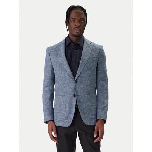BOSS Marynarka H-Hutson 50556910 Granatowy Regular Fit ze sklepu MODIVO w kategorii Marynarki męskie - zdjęcie 187828055