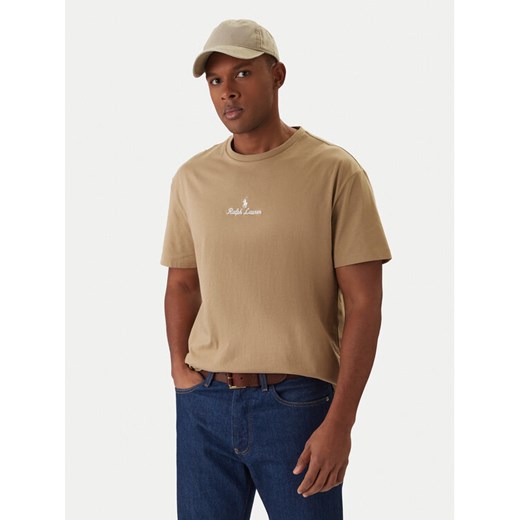 Polo Ralph Lauren T-Shirt 710981370005 Beżowy Classic Fit ze sklepu MODIVO w kategorii T-shirty męskie - zdjęcie 187828098