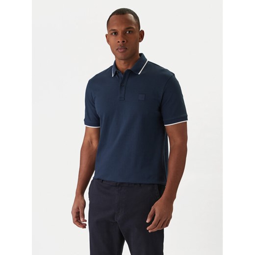 BOSS Polo Passertip 50507699 Granatowy Slim Fit ze sklepu MODIVO w kategorii T-shirty męskie - zdjęcie 187828116