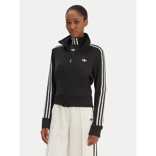 adidas Bluza Firebird adicolor JY2613 Czarny Regular Fit ze sklepu MODIVO w kategorii Bluzy damskie - zdjęcie 187828156