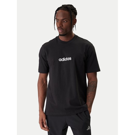 adidas T-Shirt Essentials Linear JE8993 Czarny Regular Fit ze sklepu MODIVO w kategorii T-shirty męskie - zdjęcie 187828179