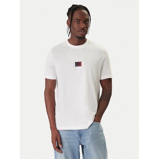 HUGO T-Shirt Danotie 50553124 Écru Regular Fit ze sklepu MODIVO w kategorii T-shirty męskie - zdjęcie 187828208