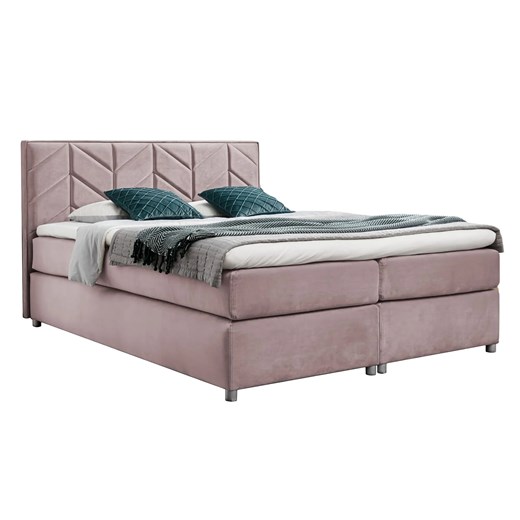 Różowe łóżko pikowane z pojemnikiem 5 rozmiarów R4-C49 ze sklepu Edinos.pl w kategorii Łóżka i materace - zdjęcie 187829455