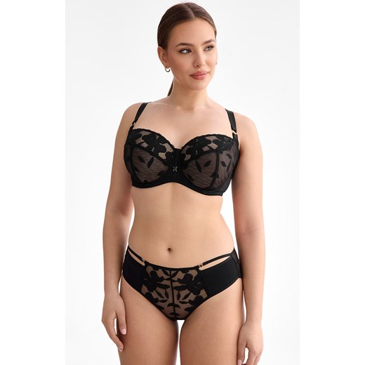Figi damskie tangi Emma C511, Kolor czarny, Rozmiar M, Ewa Bien ze sklepu Intymna w kategorii Majtki damskie - zdjęcie 187829547