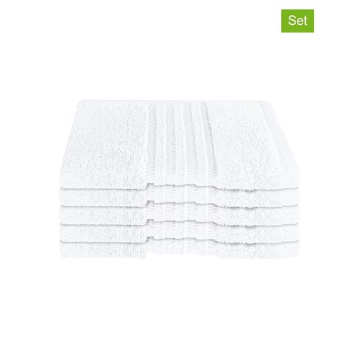 Schiesser Ręczniki (5 szt.) &quot;Milano&quot; w kolorze białym dla gości ze sklepu Limango Polska w kategorii Ręczniki - zdjęcie 187830279