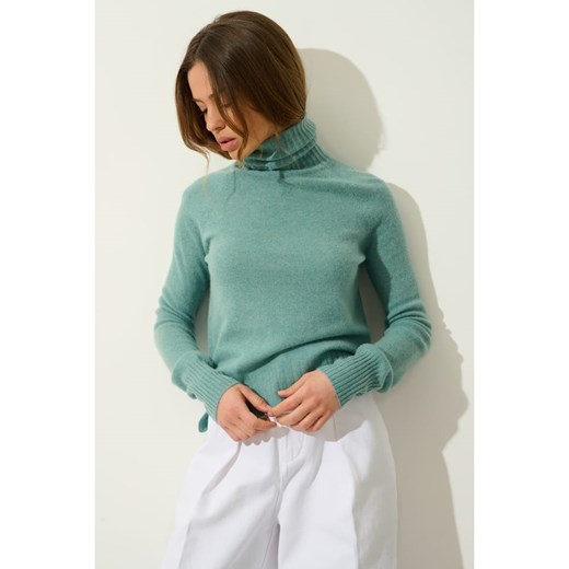 AUTHENTIC CASHMERE Kaszmirowy golf &quot;Cassy&quot; w kolorze turkusowym ze sklepu Limango Polska w kategorii Swetry damskie - zdjęcie 187830548