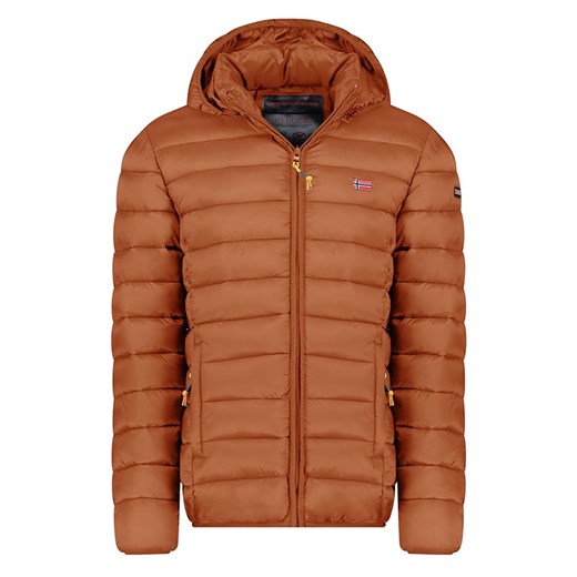 Geographical Norway Kurtka pikowana &quot;Amigolor&quot; w kolorze jasnobrązowym ze sklepu Limango Polska w kategorii Kurtki męskie - zdjęcie 187830636