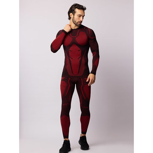 Spaio Koszulka termiczna &quot;Adrenaline&quot; w kolorze czarno-czerwonym Spaio M promocja Limango Polska