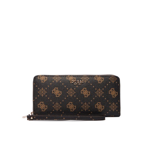 Portfel Guess Carrie Logo Slg SWGP98 98146 Brązowy ze sklepu eobuwie.pl w kategorii Portfele damskie - zdjęcie 187846785