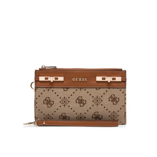 Guess Portfel Melinda Logo Slg SWJP99 02157 Brązowy ze sklepu MODIVO w kategorii Portfele damskie - zdjęcie 187846939