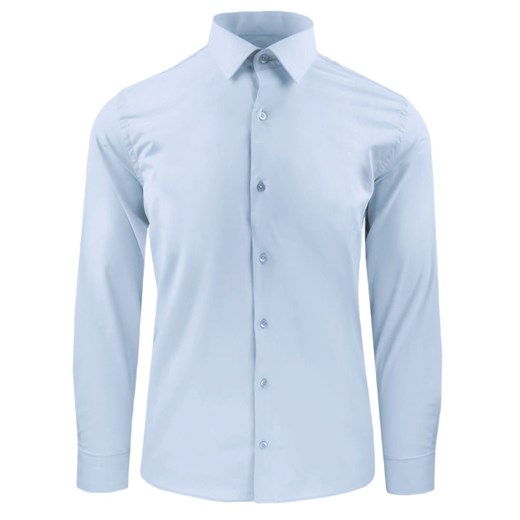 Wizytowa Koszula Bawełniana, Męska (Regular) - Victorio - Błękitna KSDWVCTO827rG ze sklepu JegoSzafa.pl w kategorii Koszule męskie - zdjęcie 187847446