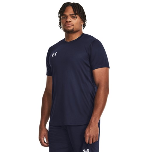 Męska koszulka treningowa Under Armour UA M\'s Challenger Train Ss - granatowa ze sklepu Sportstylestory.com w kategorii T-shirty męskie - zdjęcie 187847497