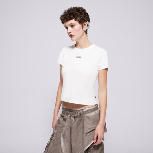 vans t-shirt basic mini ss vn000jdqwht ze sklepu 50style.pl w kategorii Bluzki damskie - zdjęcie 187848798