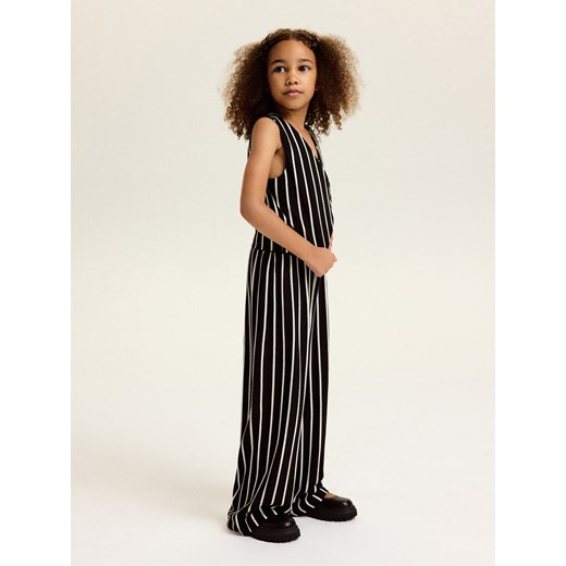 Reserved - Elegancka kamizelka w paski - czarny ze sklepu Reserved w kategorii Kamizelki dziewczęce - zdjęcie 187849627