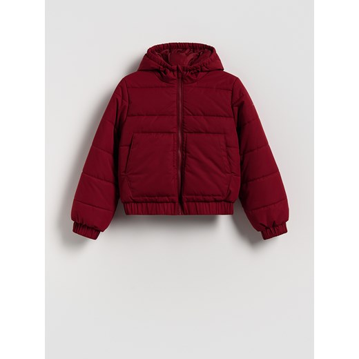 Reserved - Kurtka z kapturem - bordowy ze sklepu Reserved w kategorii Kurtki dziewczęce - zdjęcie 187850029