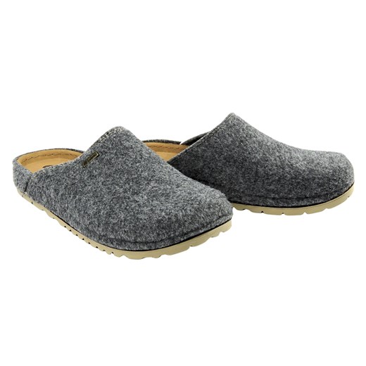 Przytulne kapcie męskie INBLU RU-04, srebrne ze sklepu ulubioneobuwie w kategorii Kapcie męskie - zdjęcie 187850325